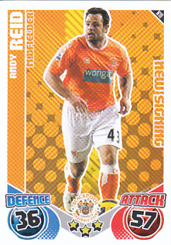 Andy Reid Blackpool 2010/11 Topps Match Attax New Signing #N10